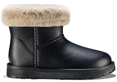 ESTRO Stivaletti Donna Invernali Bassi - Stivali Pioggia Donna Gomma Stivali da Pioggia Stivaletti con Pelo F115