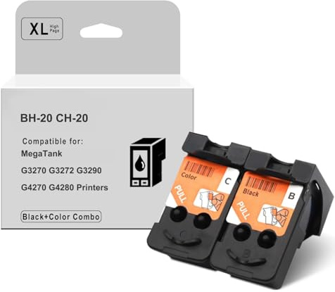 LONEYLONG 1275 1276 Druckkopf, kompatibel mit Canon MegaTank G3270 Druckern (PG-1275XL CL-1276XL Kombipack), Schwarz und Farbe