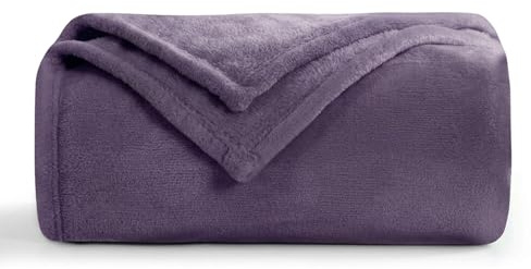 Aisbo Kuscheldecke Flauschig Decke Lila - Fleecedecke 150x200 cm Sofadecke Couchdecke, Weich Kuschelige Wohndecke Lavendel für Wohnzimmer Sofa Couch Blanket Warme Decke XL
