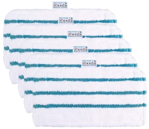 Panno in microfibra rettangolare di ricambio per Black & Decker FSMP20 compatibile con scopa a vapore FSM1630/ FSM1616/FSM1605/FSMH13E5 [5 Pezzi] Panno lavabile e riutilizzabile Phonillico®