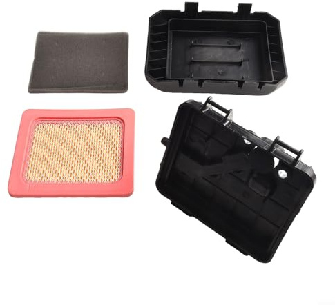 Luftfiltergehäuse mit Vorfilter und Ersatzluftfilter für AL-KO 140 QSS & 160 QSS Rasenmäher Motoren - kompatibel mit Teilenummer 414598