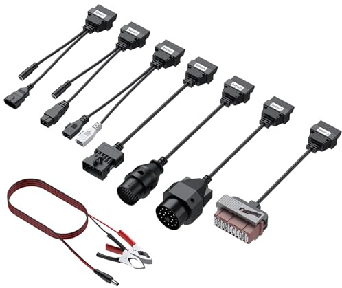 Justech 8X OBD Diagnose Adapter Set OBD1 zu OBD2 KFZ Diagnosewerkzeuge für Klassische BMW, Mercedes, VW, Audi & Opel