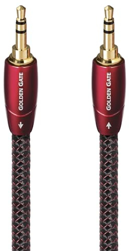 AudioQuest Golden Gate 3,5-mm-Audiokabel, 3,5 mm, 3,5 mm, Schwarz