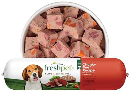Freshpet Healthy & Natural Dog Food, Fresh Beef Roll, 6lb