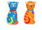 Baker Ross AG761 Spardosen „Katze“ aus Keramik für Kinder zum Bemalen und Dekorieren (2 Stück), 12 cm, Ceramic