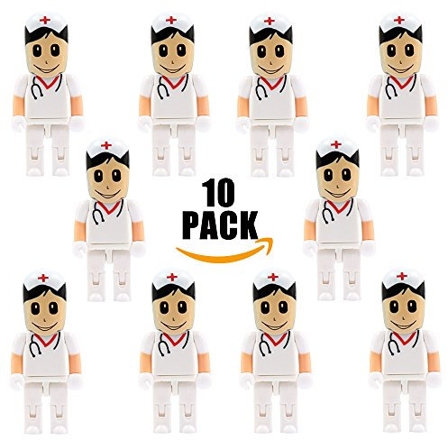 A Plus+ 10 St¨¹ck 8GB USB-Flash-Laufwerk Krankenschwester Geformt USB-Stick Geschenk