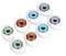 Elandy 8Pair (16 STÜCKE) Oval Puppe Augen-hohl Acryl Puppe Bär Handwerk Augen Augäpfel für DIY Nähen Handwerk Puppe Bär Puppe Tier Stofftiere (4 Farben) (23mm x 16mm/0.9'' x 0.6'')