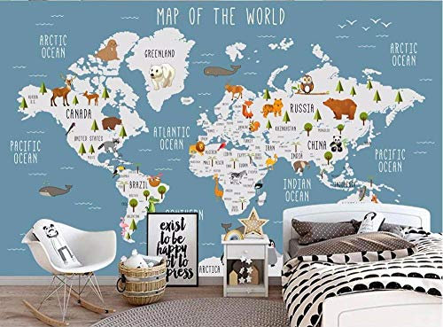 Fototapete Vliestapete 300cm x 210cm Weltkarte Wandbild Für Schlafzimmer Wohnzimmer TV Hintergrund Dekoration Wandmalerei