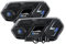Fodsports M1-S Pro Intercomunicador Casco Moto Bluetooth, 8 Motociclistas de 2000m, Sistema Comunicación Casco con Compartir Música, Cancelación Triple de Ruido/Carga Rápida/Emparejamiento Universal