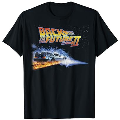Back To the Future Two Flaming Tires T-Shirt