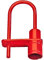 VIRO Cadenas Pompier Anse Rouge Triangle 14 mm Acier Finition Epoxy pour Parking, Portails et Accès à Interventions Spéciales