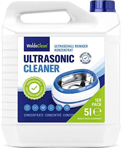 Ultraschallreiniger Konzentrat für Ultraschallgeräte 5 Liter - für Brillen, Schmuck, Silber, Münzen & Uhren