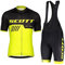HOMTOL Herren Fahrrad Anzüge Kurzarm Fahrrad Trikot set Atmungsaktive Radtrikot Fahrradbekleidung Set Schnelltrocknend Radler Shirt + Radhose/Trägerhose mit Sitzpolster für Radsport