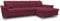 DOMO. collection Ecksofa Franzi, Couch mit Schlaffunktion, Bettkasten & Rückenfunktion, Sofa in L-Form, Eckcouch, Polsterecke, Schlafsofa 279 x 170 x 81 cm (BxTxH), bordeaux rot