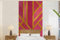 MuchoWow Papier peint Or - Rose - Géométrique Papier peint photo 120x240 cm Papier peint imprimé