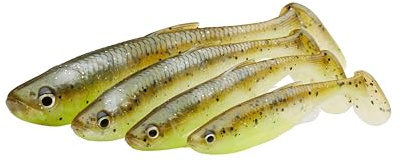 Savage Gear Fett Minnow T-Tail - Realistisches Elritzen-Design, ideal für Barsch, Zander, Hecht & Raubfischangler, perfekt für klares & Dunkles Wasser Dark Water Mix 7,5 cm
