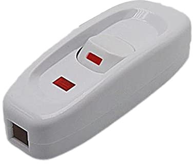 FROVOL ON/OFF Inline Switch Black White Inline Home Table Desk Portable Cord Cable 10A Lamp Switch L7F1 Parts Light 110-250V Home Contr