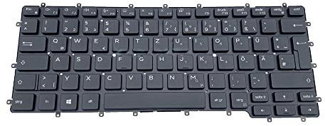 RTDPART Laptop-Tastatur Für Dell Latitude 7400 2-in-1 9410 Deutsch GR Schwarz Mit Hintergrundbeleuchtung Neu