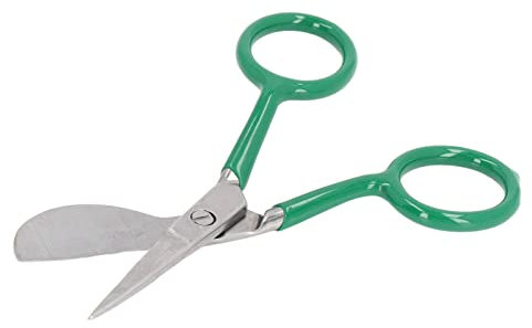 Carpetmmer Teppichschere, Tufting-Teppichschere aus Edelstahl, Tragbare Edelstahl-Entenschnabel-Hairballmming-Schere, Teppichschneider-Werkzeuge (Grün)