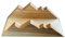 Davartis Serviettenhalter *Berge* - aus geöltem Kirschholz (1x 1 Stk.)