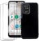 HuiYouMY [3 in 1] Case Compatible with Doro 8100 Cover with 2 Pack Tempered Glass Screen Protector for Doro 8100, Slim Fit Soft TPU Shockproof Anti-Scratch Phone Case Cover - Navy