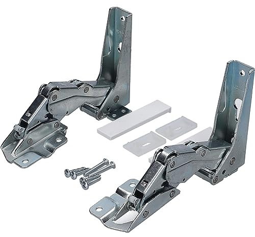 LUTH Premium Profi Parts Lot de charnières de porte haut et bas compatible avec les réfrigérateurs Bauknecht Whirlpool 481231018626 488000636779 C00636779 C00636779