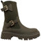 Laura Biagiotti Stivaletti donna 8271 chelsea stivali bikers anfibi pelle verde (Militare, 36)