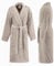 PandaHome Bademantel Damen und Herren aus 100% Baumwolle, Morgenmantel Frottee Kuschel, Saunamantel Warm und Kuschelig, Schnelltrocknend Weich Saugstark Bademäntel 400 g/m² (Beige-Large)