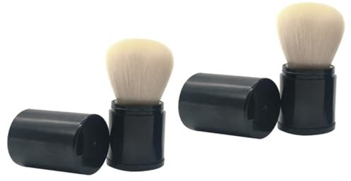 POPETPOP 2stücke Professioneller Make-up Pinsel Tragbarer Teleskopierbarer Blush-pinsel Für Puder Und Foundation Für Frauen Und Mädchen Mit Feinen Dichten Borsten Für Gleichmäßiges