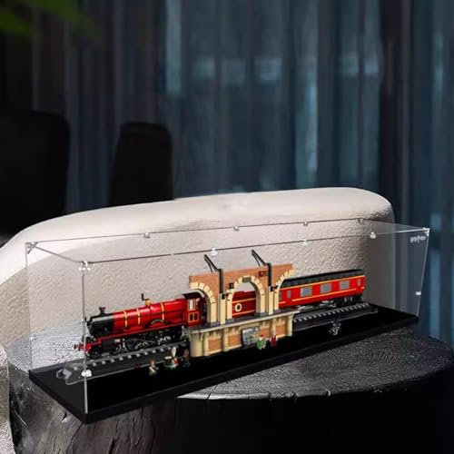 AZIZAT Acrylic Display Case. It Is Compatible with Lego 76405 Express Train Model .Collectibles Dustproof Clear Display Box (only Storage Box 3mm) (Transparent)