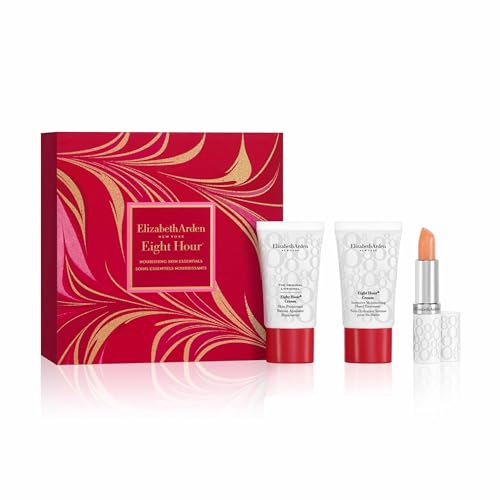ELIZABETH ARDEN Eight Hour Cream Nourishing Skin Essentials Set (Cream Skin Protectant 15g + Moisturising Hand Treatment 15ml + Lip Protectant Stick 3.7g)