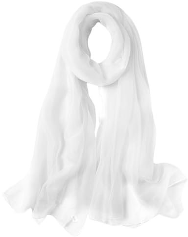 flintronic Chiffon Schal Damen, Eleganter Halstuch, Seidenweiche Chiffon Hijab, Sheer Chiffon Tücher und Wraps für Abendkleider, Premium Polyester
