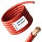 EBROM - 5 Meter Batteriekabel - Pluskabel - rot - 70mm2 | 70 mm² | 70 mm2 - Vollkupfer 99,9% OFC Kupfer Stromkabel - Ihre Länge: 5 Meter