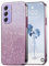 PanXCase Glitter Cover per Samsung Galaxy A55 5G - Custodia Trasparente Bling Disegni Elegante Brillantini Ultra Sottile Antiurto Ragazza Donna Cover (Rosa)