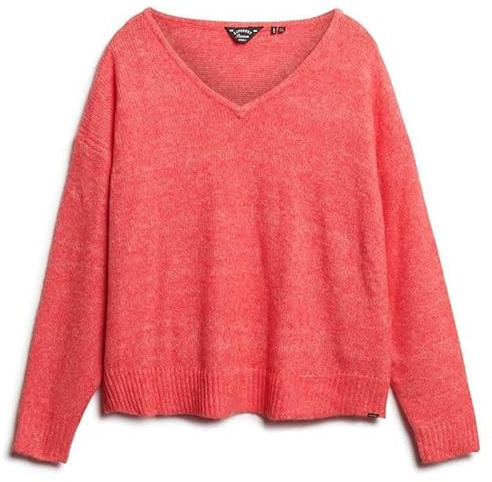 Superdry Damen Pullover mit V-Ausschnitt in Übergröße