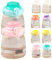 30 Pcs Assorted Color Resin Mini Water Bottles for Doll House Decor, Realistic Miniature Bottles for Diy Tiny House Accessories