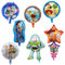 FEIEQILAI 7 pieces Folienballons Geburtstagsparty Dekoration Kinderballons Runden Folienballons Spielzeugballon Partygeschenk für Kinder und Jungen Mädchen Party Deko Ballons