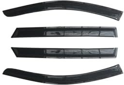 JOVERI For Mercedes-Benz, C-Klasse 1993-2018 W202 W203 W204 W205 Auto-Seitenfenstervisier, automatisch, schwarz getönt, Windabweiser, Schutztür-Ventilvisier Auto-Regen-Sonnen-Windabweiser(For W204 08-