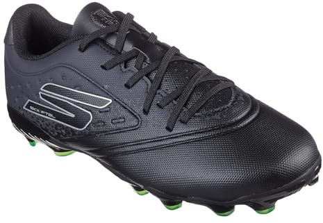 Skechers Performance Razor 1.5 Jr Youth FG Men's Black/Silver Football Boots - UK 2