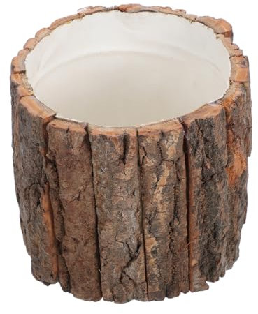 ANDRESLAD Pastoral Wood Flower Bucket Breathable Wooden Planter Pot for Flower Arranging Garden Decor Versatile Rustic Plant Holder