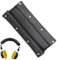 Ersatz Kopfpolster Knöpfbar,Universal Studio Kopfhörer Schwarz Headband Pads,Weiches PU Leder Kopfband mit 4 Metall Knöpf,Stirnband Polsterschutz Abdeckung,für Studio Gaming Headset(20,7 x 9,5 cm)