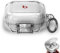 CLKE Transparent Bluetooth Headset Case, Compatible with Beats Fit Pro Case with Keychain, TPU Headphone Case Shockproof Anti-Scratch Protective Case for Beats Fit Pro