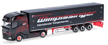 herpa Camion DAF XG+ con semirimorchio ribaltabile Wimpissinger (Austria/Thiersee), miniatura in scala 1:87, pezzo da collezione, Made in Germany, plastica