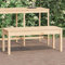 Xichuzi Gartenbank 109x44x45 cm Massivholz Kiefer Terrassenmöbel, Wetterfeste Bank, Outdoor Bank, Parkbank, Garten Banken, Deko Bank, Gartenmöbel - 824004