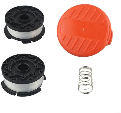 ZMdooreasy Lot de 2 bobines de rechange pour débroussailleuse Black & Decker STC1820PC ST5530 STC1815 STC1820D