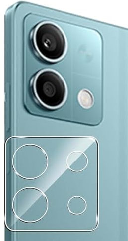 Movilear Protector de Lentes Camara para Xiaomi Redmi Note 13 5G, Cristal Templado, Cobertura Total para Lente Trasera PTLE