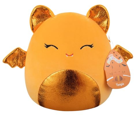Squishmallows 19,1 cm Tangie die orangefarbene Fledermaus, Halloween-Plüsch