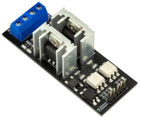 Yominerr AC Light Dimmer Module 2 Channel 3.3V/5V Logic Module AC 50/60H 220V/110V Light Dimmer Module