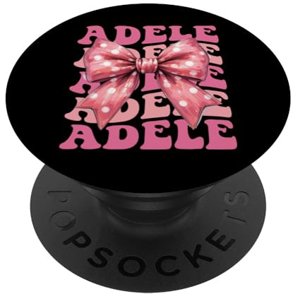 Adele Name Kokette Schleife Ästhetik für Frauen Mädchen PopSockets Klebender PopGrip