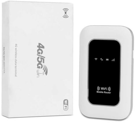 Routeur 4G Portable WiFi 6 – Modem Mobile Haut Débit avec Slot SIM Déverrouillé, Bande de fréquences 300 Mbps, Jusqu'à 32 Appareils, Idéal Voyage et Télétravail